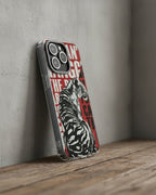 Phone case with tiger design