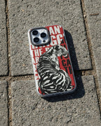Phone case with tiger design