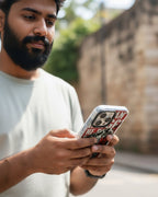 Phone case with tiger design